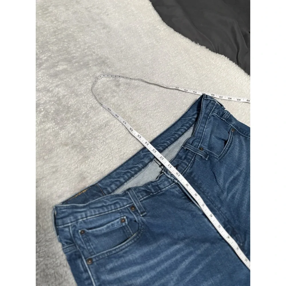 Levi's 569 Mens 36x34 Act (36x32) Loose Straight Blue Denim Jeans Pants Stretch‎